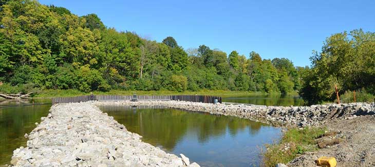 Outfall work begins at Kitchener’s Waste Water Treatment Plant. 